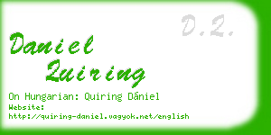 daniel quiring business card